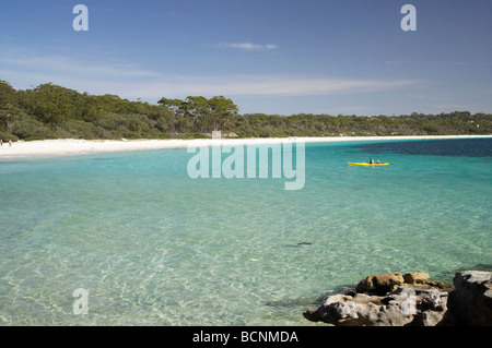 Green Patch Beach kayak Parc National Booderee Australie Territoire de Jervis Bay Banque D'Images