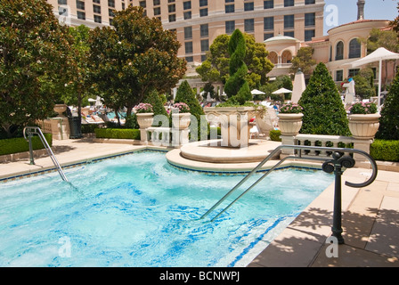 Bain à remous spa de Bellagio Resort and Casino. Banque D'Images