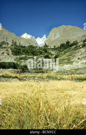 Le Pakistan karakorum highway kunjerab pass frontière chinoise Banque D'Images