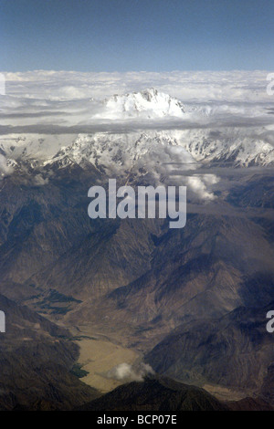 Le Pakistan karakorum highway kunjerab pass frontière chinoise Banque D'Images