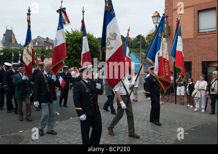 Bastille Day Parade et affichage par SPV à Honfleur , France Banque D'Images