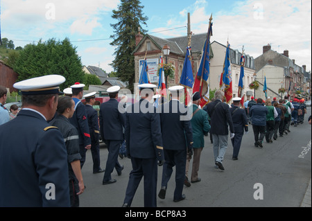 Bastille Day Parade et affichage par SPV à Honfleur , France Banque D'Images