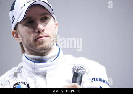 Nick Heidfeld chez BMW Sauber 2009 Lancement de l'équipe Banque D'Images