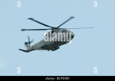 Meeting aérien de Fairford Dimanche 2009 Agusta Westland Agusta Westland Merlin HM1 824 Naval Air Squadron RNAS Culdrose Banque D'Images