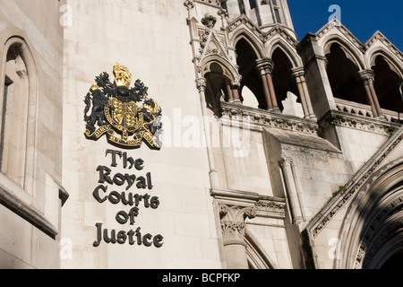 Royal Courts of Justice London Fleet Street Banque D'Images