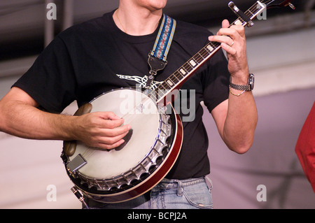 Joueur de banjo Banque D'Images