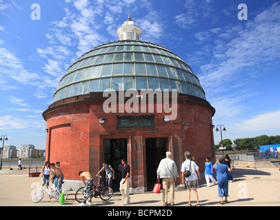 Bâtiment d'accès au Tunnel pied Greenwich London UK Banque D'Images