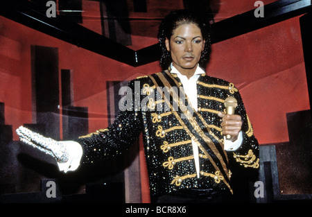 Modèle de cire de MICHAEL JACKSON à la Rock Circus Piccadilly Londres en juin 1997 Banque D'Images