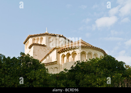 L'Abbaye de Santa Maria A Lanzada Conero Regional Park Ancona Italie Banque D'Images