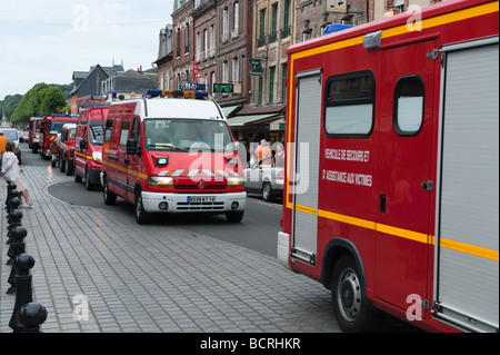 Bastille Day Parade et affichage par SPV à Honfleur , France Banque D'Images