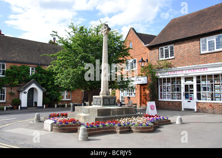 War Memorial, High Street, Watlington, Oxfordshire, Angleterre, Royaume-Uni Banque D'Images