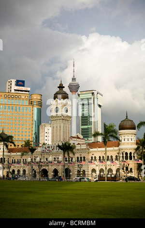 Vue de la ville historique de Merdeka Square à Kuala Lumpur, Malaisie Banque D'Images