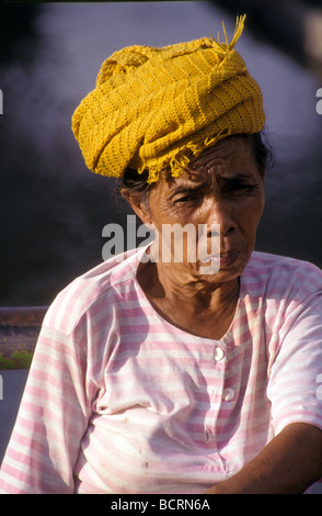 Femme à Denpasar Bali Banque D'Images