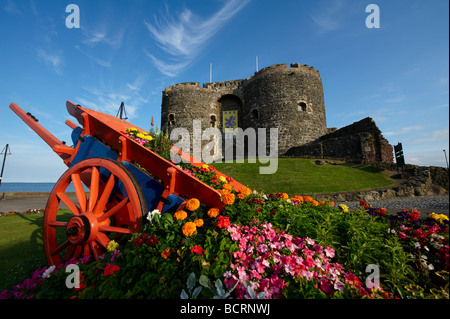 Carrickfergus Castle est situé sur la rive de Belfast, construit par John de Courcy en 1177 comme son siège, après avoir conquis easte Banque D'Images