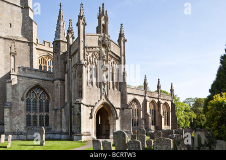 Afrique du porche de l'église de laine Cotswold St Peter et St Paul à Northleach, Gloucestershire Banque D'Images