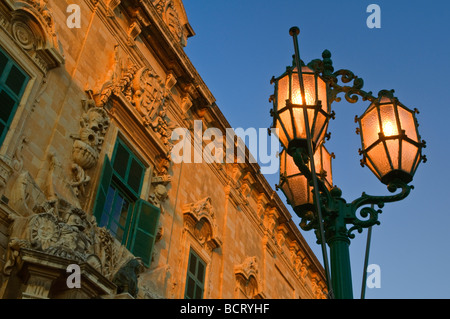 L'Auberge de Castille Valletta Malte Banque D'Images