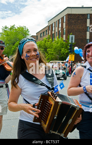 Saint Jean Baptiste de Montréal parade Banque D'Images