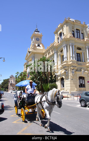 Ayuntamiento (Mairie), Avenue de Cervantes, Malaga, Costa del Sol, la province de Malaga, Andalousie, Espagne Banque D'Images