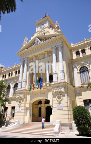 Ayuntamiento (Mairie), Avenue de Cervantes, Malaga, Costa del Sol, la province de Malaga, Andalousie, Espagne Banque D'Images