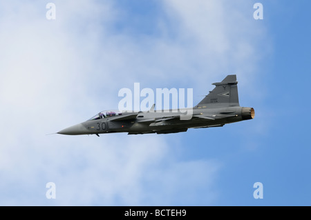 Saab Gripen de la Hongrie s'affiche en 2009 Royal International Air Tattoo RAF Fairford Gloucestershire Banque D'Images