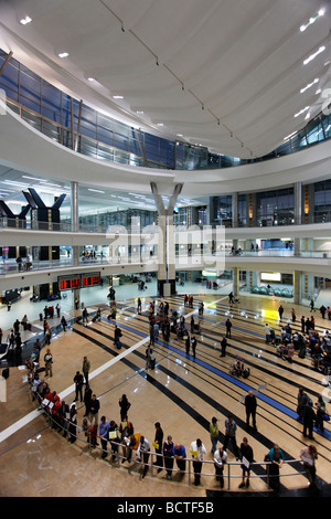 Hall d'arrivée, l'aéroport international OR Tambo de Johannesburg, Afrique du Sud, l'Afrique Banque D'Images