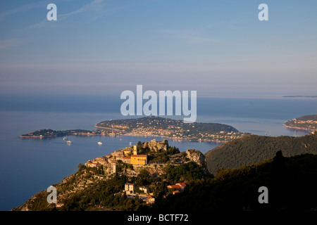 Ville d'Eze, Provence France Banque D'Images