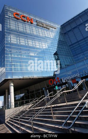 Entrée privée, Centre des congrès de Nuremberg Nuremberg Messe, CCN, hall d'exposition avec logo, Nuremberg, équitable, Middle-Frankonia Frankoni Banque D'Images