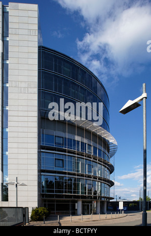 Bâtiment de bureaux, bâtiment circulaire, l'administration, Centre des congrès de Nuremberg, CCN, équitable, Nuremberg, Middle-Frankonia, Frankoni Banque D'Images