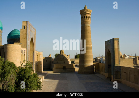 Minaret Kalon de Boukhara en Ouzbékistan Banque D'Images