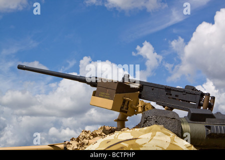 Mitrailleuse Browning Mk II Calibre .50 Banque D'Images