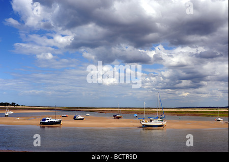 Wells next the Sea destination de vacances et village de pêcheurs sur la côte nord du comté de Norfolk Banque D'Images