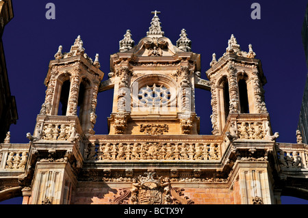 L'Espagne, la Via de la Plata : Détail de la cathédrale d'Astorga Banque D'Images