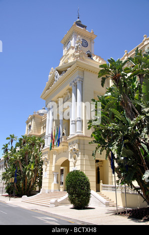 Ayuntamiento (Mairie), Avenue de Cervantes, Malaga, Costa del Sol, la province de Malaga, Andalousie, Espagne Banque D'Images