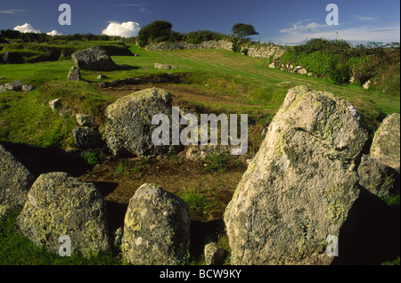 Carn Euny Ancient Village Banque D'Images