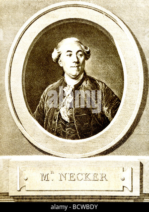 Jacques Necker (1732-1804) était un banquier et financier. Banque D'Images