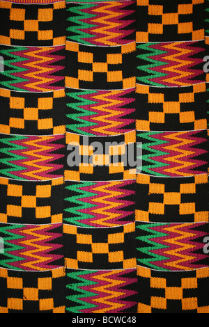 Tissu de Kente Ghana, Afrique de l'Ouest Banque D'Images