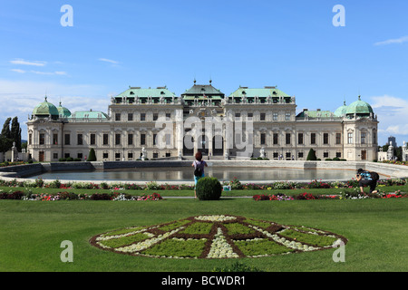 Palais du Belvédère supérieur, Vienne, Autriche, Europe Banque D'Images