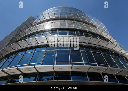 Immeuble de bureaux modernes, le commerce équitable, l'administration du Centre des congrès de Nuremberg, CCN, du centre des congrès, le commerce équitable, Nuremberg Midd Banque D'Images