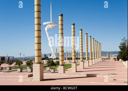 Tour de communication conçue par Santiago Calatrava Barcelone Catalogne Espagne Banque D'Images