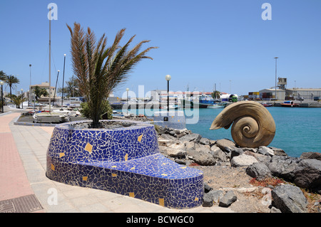 Promenade à Puerto del Rosario. Île des Canaries Fuerteventura, Espagne Banque D'Images