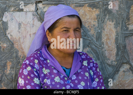 Femme ouzbek Boukhara en Ouzbékistan Banque D'Images