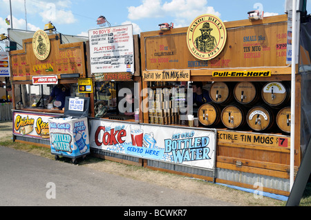 Bayou Billys vendeur au Monroe County Fair à Monroe Michigan Banque D'Images