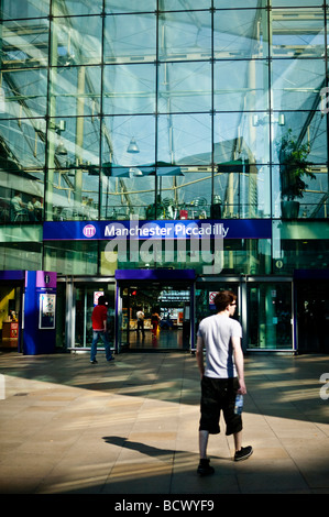 La gare de Manchester Piccadilly, Manchester est la gare principale. Banque D'Images