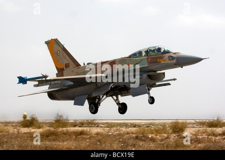 De l'air israélienne en avion de chasse F 16I Banque D'Images