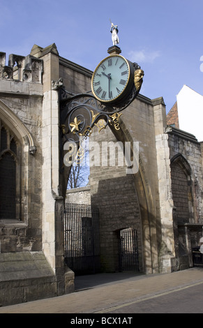 L'église Saint Martin le Grand Amiral, peu de réveil, Coney Street, City of York Banque D'Images