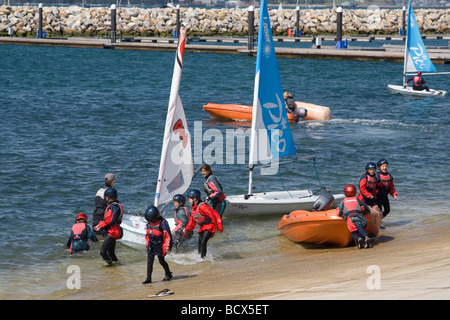 Weymouth and Portland national sailing Academy pour les jeux olympiques de 2012 dorset england uk go Banque D'Images