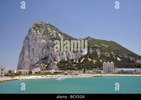 Rocher de Gibraltar de La Línea de la Concepción, la Province de Cádiz, Andalousie, Espagne Banque D'Images