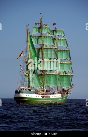 L'Alexander Von Humboldt trois mâts barque bateau à partir de l'Allemagne, Funchal 500 Tall Ships Regatta 2008, Falmouth, Cornwall, UK Banque D'Images