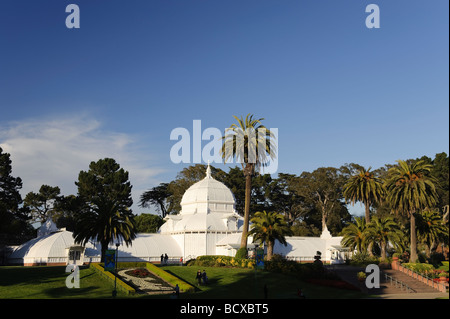 Usa California San Francisco Golden Gate Park Conservatory of Flowers Banque D'Images