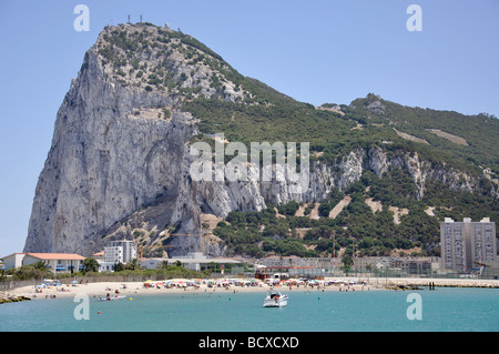 Rocher de Gibraltar de La Línea de la Concepción, la Province de Cádiz, Andalousie, Espagne Banque D'Images